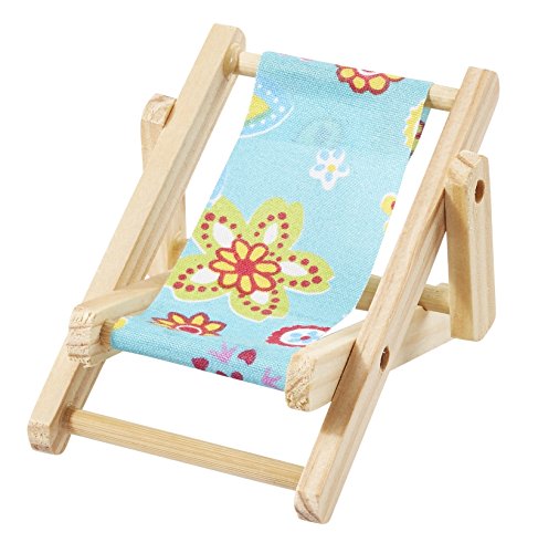 Deko-Liegestuhl Strandparty, 10 cm, blau