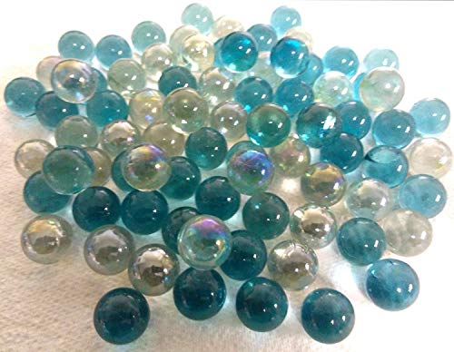 500 G color azul hielo mix cristal decorativo canicas 16 mm