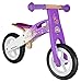 Produktbild BIKESTAR Kinderlaufrad Lauflernrad Kinderrad für Jungen und Mädchen ab 2-3 Jahre | 10 Zoll Kinder Laufrad Holz | Lila & Weiß