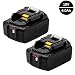 Produktbild 2x Murllen 18V 6.0Ah Li-ion Ersatz Akku für Makita BL1860B BL1860 BL1850B BL1850 BL1840 BL1830 BL1815 197599-5 196672-8 194513-2 193533-3 194204-5 Mit LED-Anzeigeleuchte