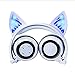 Produktbild TX ZHAORUI Neue Kinder-Cartoon Cat Ears Headset-Stil Handy-Musik-Headset Wiederaufladbare Drahtlose Bluetooth-Handy-Computer-Headset Klapp Kopfhörer,Blue