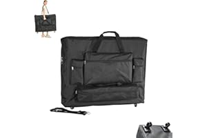 PORTA LITE INNOVATION IN THERAPY Wheeled Massage Table Carry Case Bag - Heavy Duty + 360 Degree Swivel Wheels + Extra 4 Storage Pockets + Padded Shoulder Carry Strap - Lightweight Trolley Alternative + Fits tables up to 71cm Wide