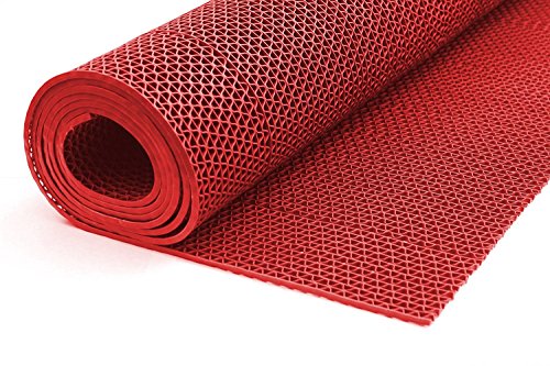 Preisvergleich Produktbild addys-onlinesale Bodenmatte Saunaläufer (120cm Breite, Rot)