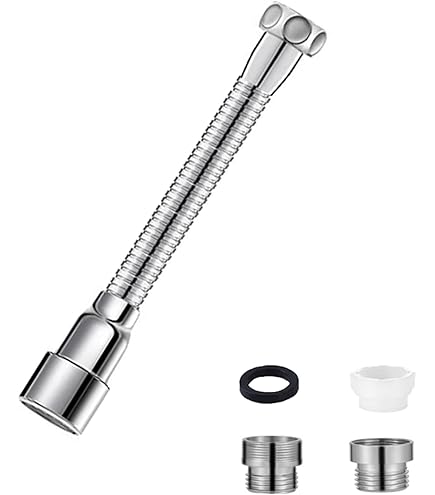 Sexyhot Wasserhahn Verlängerung 20 Cm - 360° Drehbar Mit 2 Strahlarten