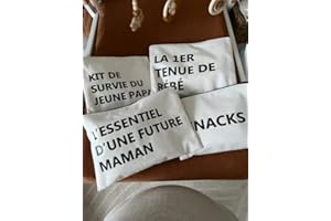 FRIMOUSSE- Pochettes organisatrice pour sac de naissance et sac a langer-Pochette de rangement pour sac d'hôpital et essentiel pour maman
