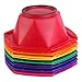 Colorful Hair Dye Brush and Bowl Set, Rainbow Hair Coloring Brush Bowl Set-7 Color by Perfehair