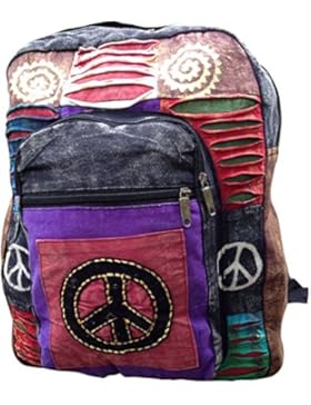 Indie Boho Hippie Rucksack Bag Hippie Beach Peace Schulter Festival Rucksack Retro 60's