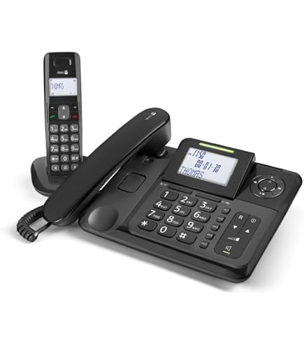 Doro 6820 4G Teléfono Móvil de Tapa para Mayores con Teclas Numéricas Parlantes, Cámara, Botón SOS y Base de Carga [Versión Española] (Negro