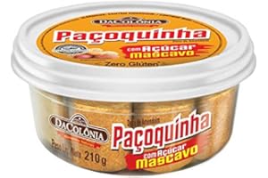 Barre de cacahuètes au sucre roux du Brésil, pack 210g - Paçoca Rolha com Açucar Mascavo, DACOLONIA 210g