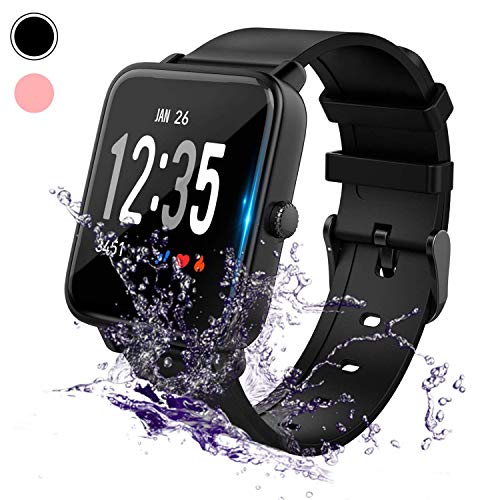 Beaulyn Fitness Trackers, Smart Watches Heart Rate Blood Pressure Monitor Activity Trackers with 8 Sports Modes Steps Calories Counter IP67 Waterproof for Android IOS for Kids Women Men