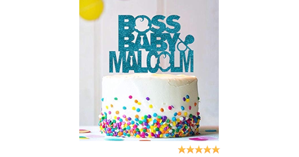 Karen S Cake Toppers Decoration De Gateau D Anniversaire Personnalisable Motif Bebe Amazon Fr Cuisine Et Maison