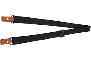 Astibym Cinghia Regolabile Multiuso Pistola Sling Outdoor Tactical Regolabile 2 Punti Fucile da Caccia Pistola Sling Cinghia della Corda della Cinghia(Nero)