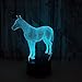 Produktbild Nachtlampe, 3D neue Pony kreative Lampe, bunte Touch Lead Vision, USB -Ladegerät