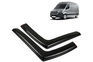 ROBUST CAR PARTS ROBUST 2x Wind Rain Sun Guard Deflectors L Shape Left & Right Set for Mercedes-Benz Sprinter 2019-2024