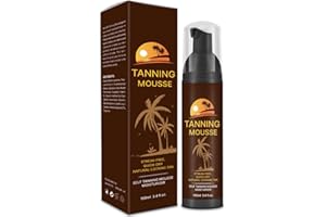 FRDUGA Selbstbräuner Set für Körper und Gesicht (100ml,Mousse),Selbstbräunungsmousse,Instant Körperselbstbräuner,Natural Bronzer Selbstbräunungs,Instant Self Tanning Mousse