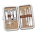 Produktbild 10Pcs Maniküre-Satz - Multifunktionsnagel-Sorgfalt-Installationssatz / Maniküre-Satz für Männer und Frauen / Pinzette, Akne-Nadel, Nagelhautschieber, doppelter Picker / persönliche Nagelscherer-Werkzeuge mit Nagelscherer / Akte, Augenbraue-Scheren