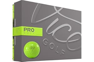 Vice Golf Pro Soft 2020 | 12 Pelotas de Golf | Características: 3 Piezas de uretano Fundido, Tacto Suave, Alta Estabilidad de Vuelo | Más Colores: Lima neón/Rojo | Perfil: diseñado para golfistas