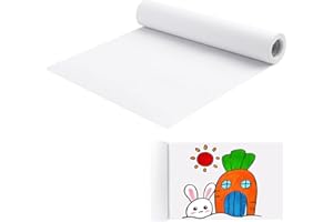 TAXIFANW Rotolo Carta Disegno Bianco，Rotolo di carta artistica Carta per bambini schizzo，per Artisti, Pittura, Arte Schizzo (30 * 15 cm)