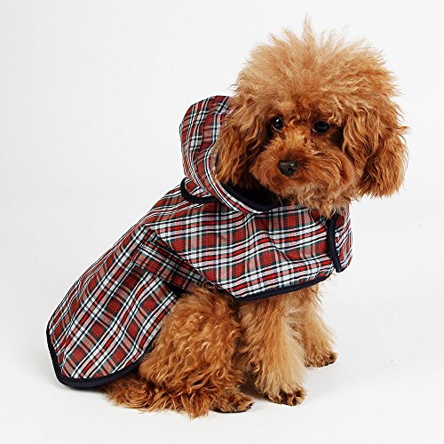Pawz-Road-Pet-Raincoat-Waterproof-Dog-Clothes-Outdoor-Size-LBack-36cm-Chest-40cm