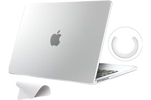 eleger Funda no rígida Compatible con MacBook Air 13 Pulgadas M4 A3240 M3 A3113 M2 A2681, Lanzamiento de 2025 2024 2022, Carcasa anticolisión para MacBook Air 13,6", Transparente Mate
