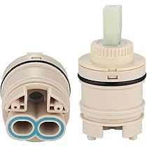 2 Cartucce Ceramiche Per Rubinetto 40mm - Ricambio Per Miscelatori Cucina E Bagno - Foto 2