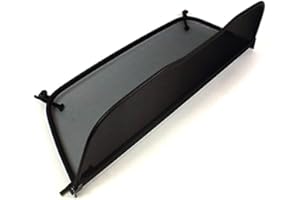 TiefTech Deflector de Viento para Audi A3 8V Descapotable (2014 en adelante) - Plegable - con Cierre Rápido - Negro | Deflector de Viento | Deflector de Aire | Parabrisas para descapotable
