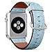 Produktbild Armband für Apple Watch, 38 mm und 40 mm, Leder, mit Edelstahlverschluss und Adaptern (abstrakte Wirbel)