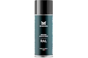OYO - ON YOUR OWN OYO - Spray Vernice Acrilica Nero Lucido 400ml per Progetti Fai-da-Te - Bomboletta Spray per Uso Multiplo (1, RAL 9005) - On Your Own