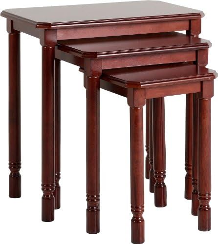 Brunton Nest of Table in Antique Pine (In Mohagany)