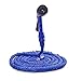Produktbild Macxy - 7 in 1 Spritzpistole 25-200FT Erweiterbare Gartenschlauch Latex-Schlauch magischer Flexibler Schlauch für Garten Auto Kunststoffschläuche Blau Gartenschlauch [blau 100FT]