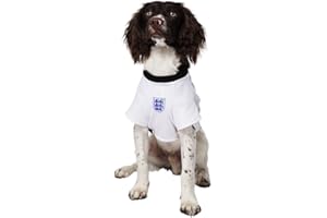 Dogsy Official England Dog Shirt | England Football Shirt for Dogs | England Outfit for Dog | Dog England Football Kit | Licensed England Shirt (X-Large)
