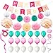 Produktbild Eightnight Papier Handwerk Sets für DIY Happy Birthday Dekorationen einschließlich Banner, Tissue Papier Wabe Pom Pom Ball Laternen, Pom Pom Blumen, Bänder, Ballons