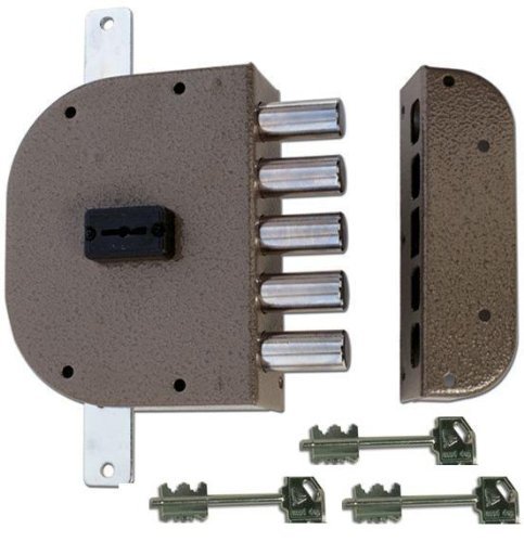 Cr Serrature 2200 Serratura da Applicare Senza Scrocco, Entrata Destra, 60 mm