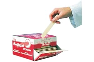 MEDISPAT Medi Spat 01313362 Madera Bajalenguas, Ecopack (500 unidades)