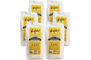 GS1 ITALY Farina integrale di mais da agricoltura biologica, 6 confezioni da 500 gr, Luzi Food, 3 kg