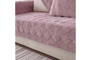 YWQJL Samt Sofabezug Sofaschoner antirutsch1 2 3 4 Sitzer,l Form Sofaüberwurf rutschfest,Sofa Überzug hundedecke Sofa Couch Überzug Couch Überzug Sofa Überwurf (#12, 90x180cm)