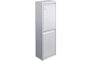 Svita V2X15 Poubelle de tri vertical Gris 30 l 2 x 15 l