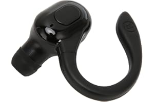 TOSUNY Single Ear BT Headset, Bluetooth Headset HD Stereo Sound Handsfree Wireless Earpiece Waterproof Cell Phone Earpiece Compatible with Android IOS Cell Phone Laptop