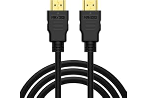 MAXDIGI HDMI to HDMI Cable 1.5m 24K Gold Connectors Ideal for Sky HD, HDTV, BLU-RAY, PS3, PS4, XBOX, WII U, Philips HMP2000, Apple TV, Plasma, LCD, LED TV, Virgin Box, Freeview HD Type C to Type A