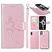Price comparison product image ZXK CO iPhone X Wallet Case, iPhone X Magnetic Detachable PU Leather Wallet Case,2 in 1 Removable Protective Flip Cover Case with With Card Slot Cash Pocket and Wrist Strap for iPhone X,5.8"(Pink)