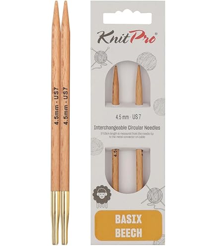 KnitPro J'Adore Cubics Aiguilles Circulaires Interchangeables 4,50 Mm Lilas - Câble 60 Cm+