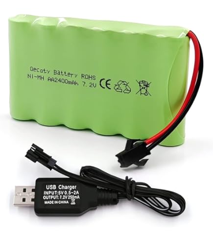 Mkepa Batteria RC sostitutiva NiMH da 7,2 V 6800 mAh con connettore di