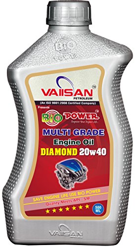 Vaiisan Bio Power Extra Premium Base Diamond Engine Oil 20w40 500ml RS.155 (61.00% Off) - Amazon