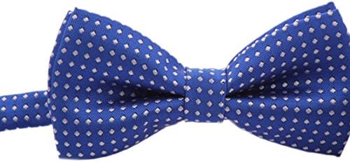 Kid Boys Polka Dot Pre Tied Bow Ties with Adjustable Strap Polyester for Wedding-Blue