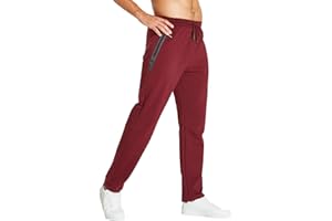 Tansozer Męskie Spodnie Dresowe Joggery z Kieszeniami na Suwak