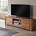 Produktbild Landhaus TV Schrank Lowboard Eiche massiv - 150cm Breite mit 2 Türen & 2 Fächern, montierte Lieferung