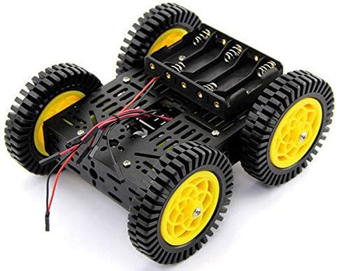 Seeed 110990087 All Metal Chassis 4WD Robot Kit (ATV) Includes Motors &amp; Fixings