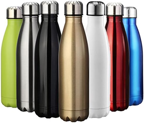 EVIICC Water & Drinks Bottle Sports Insulated Stainless Steel Vacuum Flask Double-walled for Outdoor Hiking Running Cycling Camping - 350ml & 500ml & 750ml