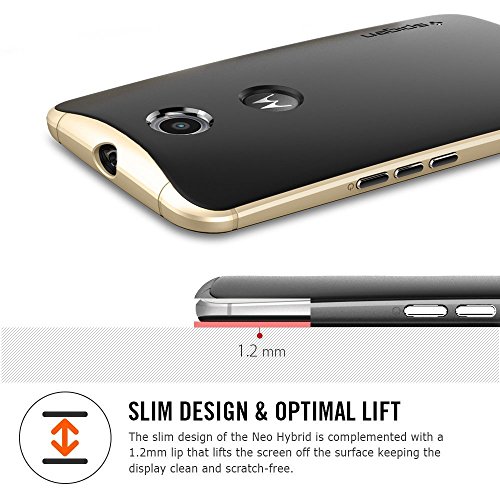 Spigen SGP11240 - Funda para Nexus 6  Negro Rojo