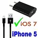 Produktbild Generic DE150623-018  Phone 5SB Kabel La USB Kabel 2in1 Ladekabel Datenkabel Lightning Kabel f¨¹r iPhone 5 2in1 Ladege